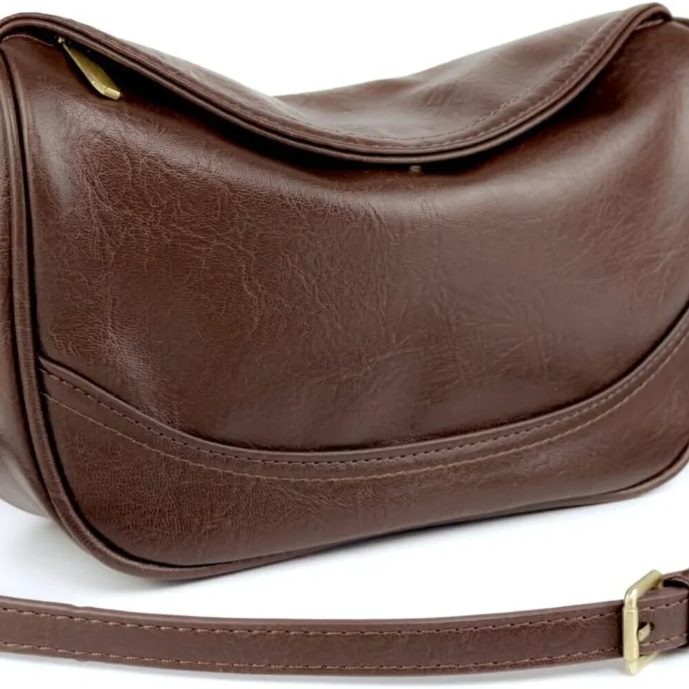 Women Crossbody Bag Vegan Leather Small Purse Compact Security Versatile
